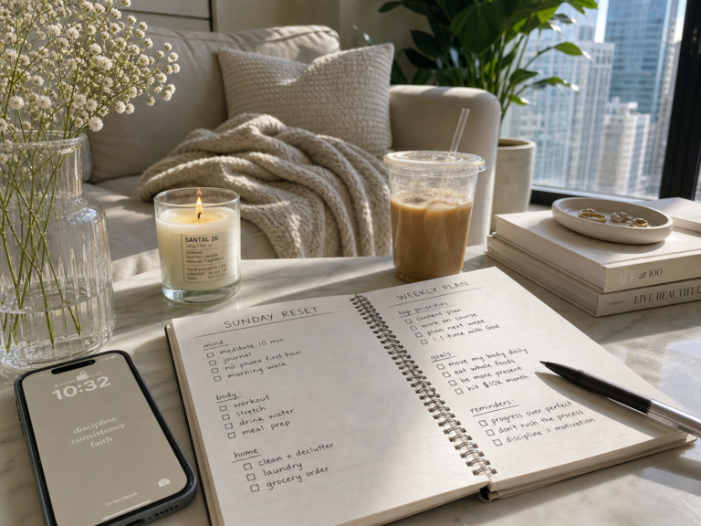 Sunday Reset Routine for Women Who Want to Get Their Life Together